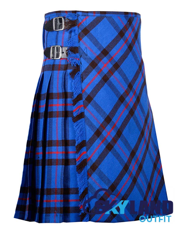 Elliot Modern Tartan Kilt Traditional 8-Yard Kilt with Bias Cut image 1