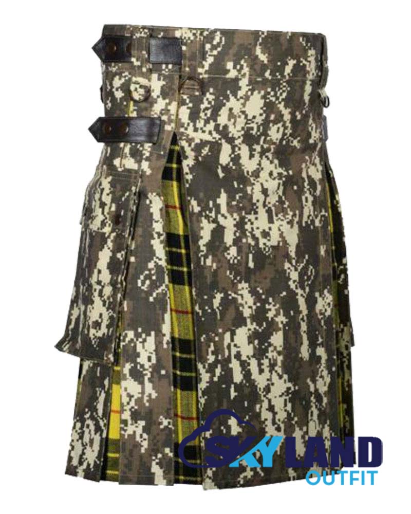Hybrid Utility Kilts – Digital Camouflage & MacLeod of Lewis Kilt image 1