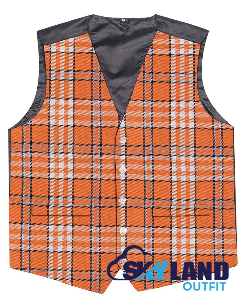 Tennessee Tartan Waistcoat - 5 Buttons Argyle Vest Made to Order image 0
