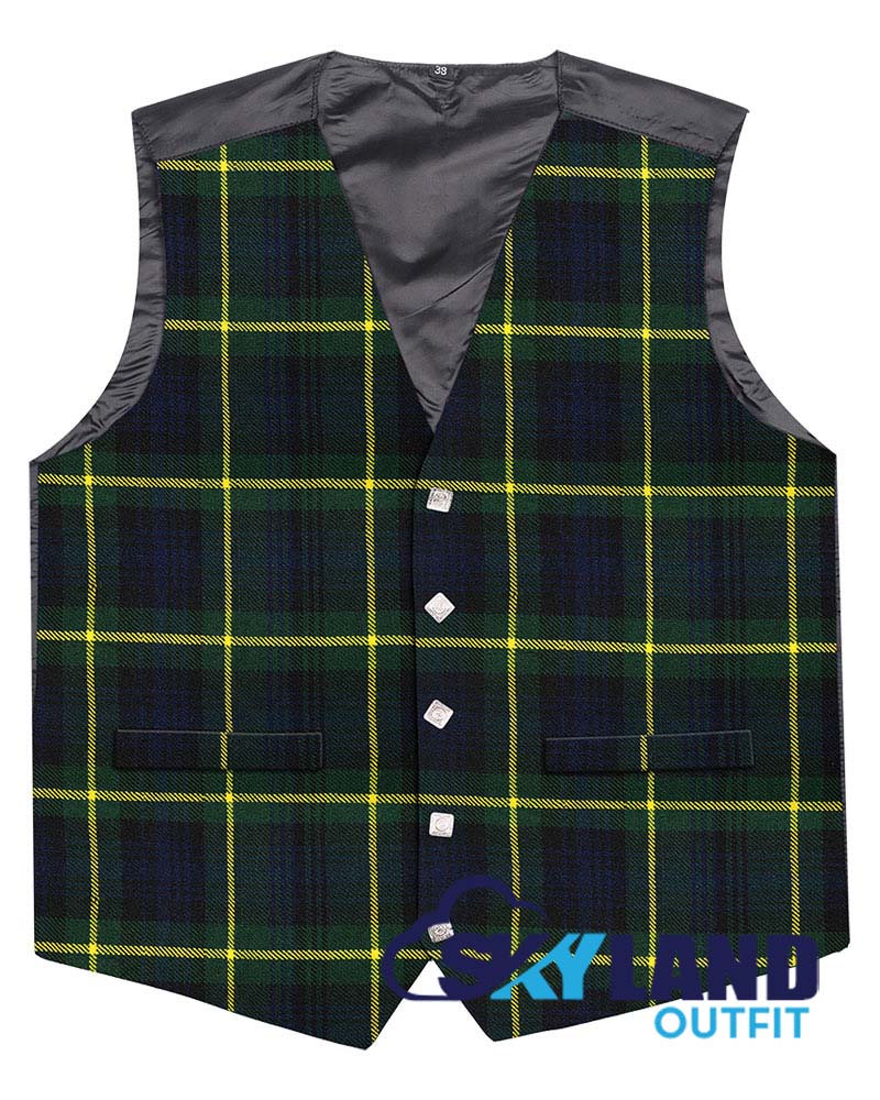 Gordon Tartan Waistcoat - 5 Buttons Argyle Vest Made to Order image 0