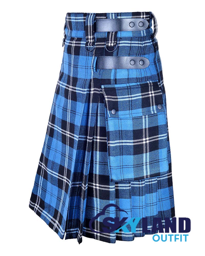 Ramsey Blue Hunting Tartan Kilt Modern Utility Kilts image 2