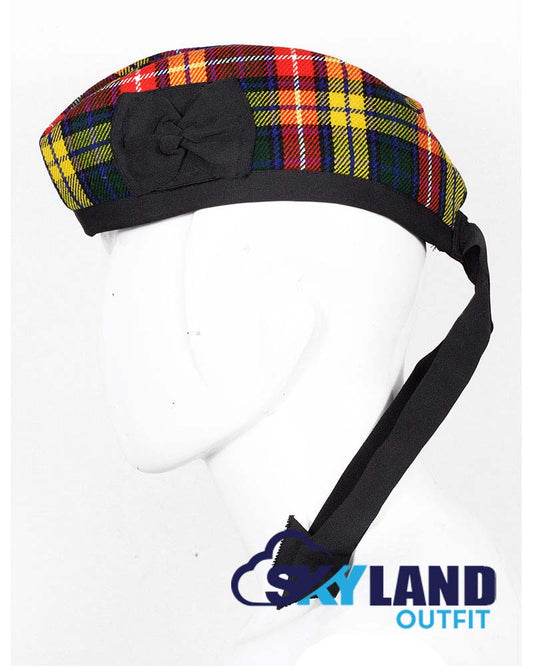 Buchanan Tartan Glengarry Hat Traditional Scottish Cap image 1