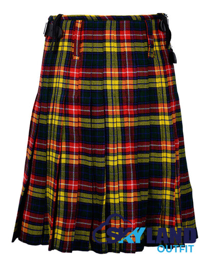 Buchanan 8 Yard Kilt for Men Traditional Scottish Tartan Kilt image 3