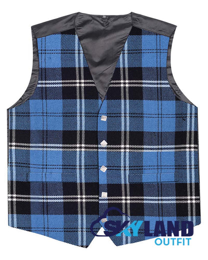 Ramsey Blue Hunting Tartan Waistcoat - Argyle Vest Made to Order image 0