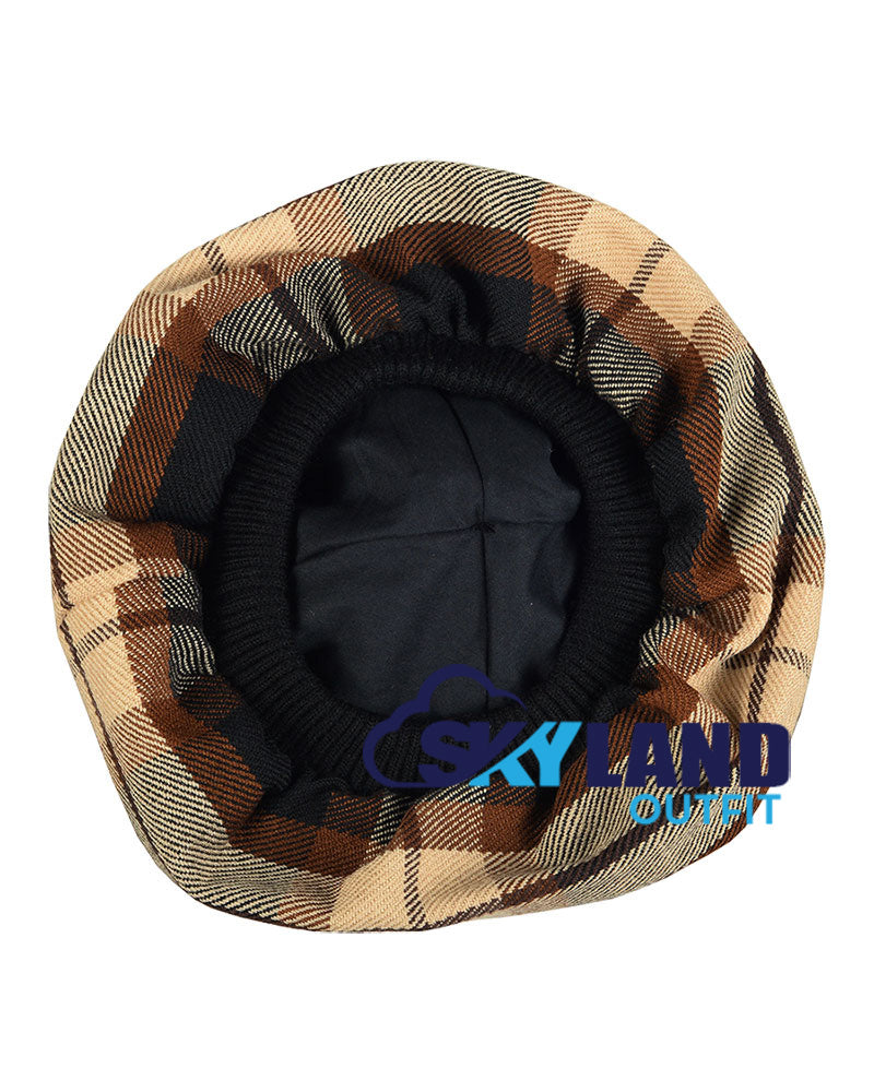 Rose Ancient Tartan Tam o' Shanter Scottish Flat Bonnet image 1
