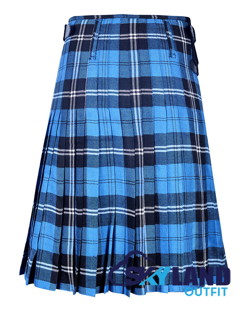 Ramsey Blue Hunting Tartan 8 Yard Kilt Traditional Scottish Kilt image 3