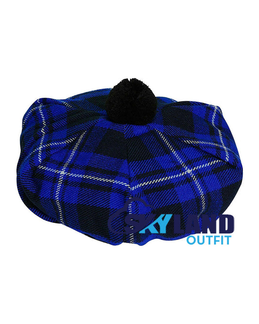 Ramsey Blue Tartan Tam o' Shanter Scottish Flat Bonnet image 0