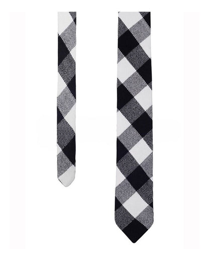 White, Black Rob Roy Tartan NeckTie Scottish Clan NeckTies image 2