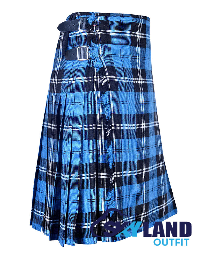 Ramsey Blue Hunting Tartan 8 Yard Kilt Traditional Scottish Kilt image 1