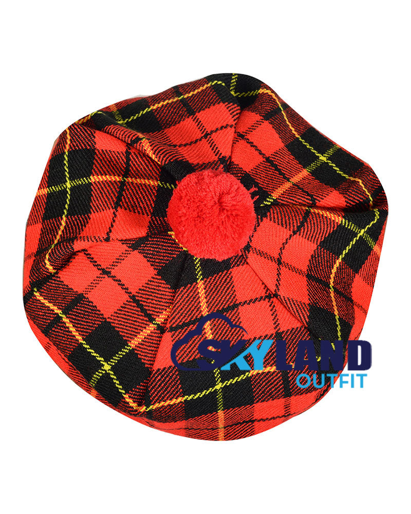 Wallace Tartan Tam o' Shanter Scottish Flat Bonnet image 3