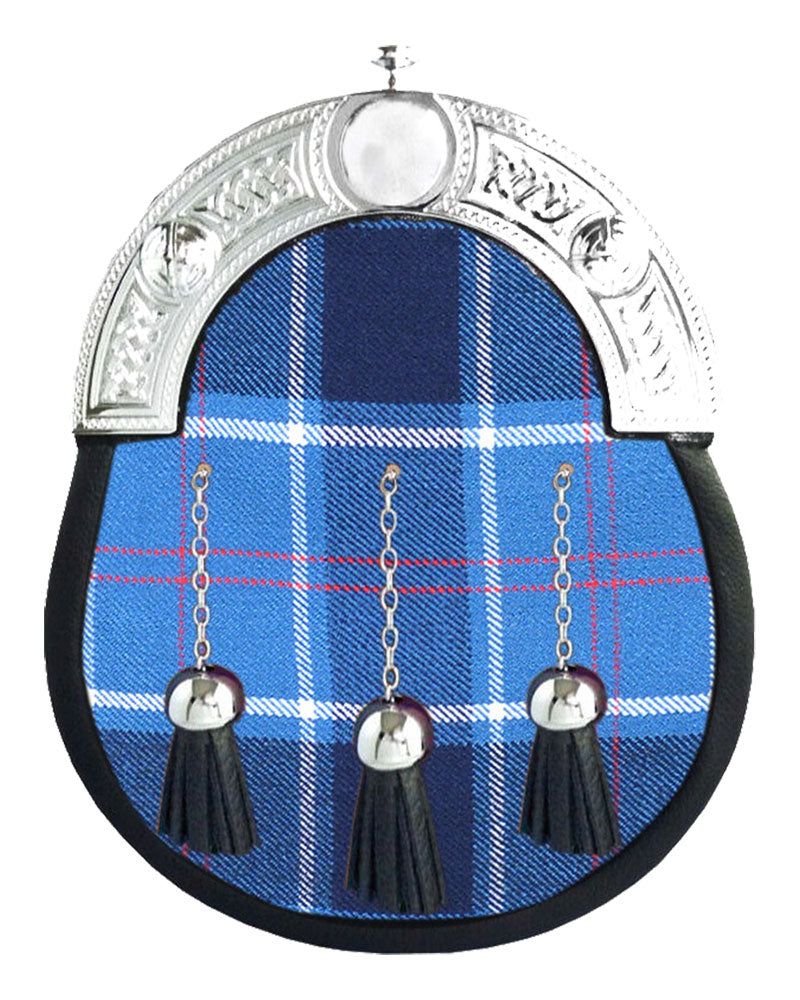 US Navy Tartan Sporran Military Full Dress Leather Sporran image 0