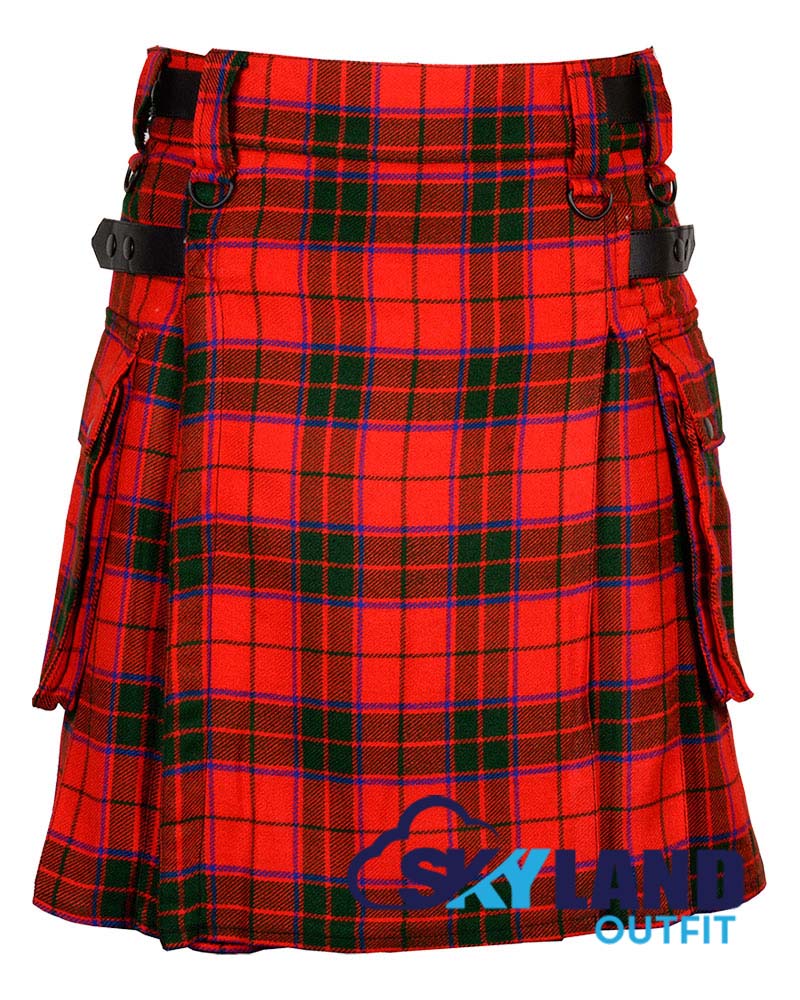 Scottish Rose Tartan Kilt Modern Utility Kilts image 0