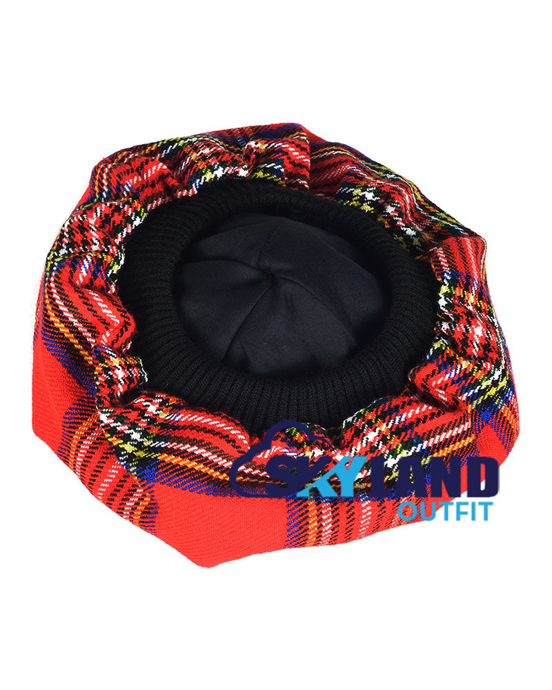 Royal Stewart Tartan Tam o' Shanter Scottish Flat Bonnet image 4