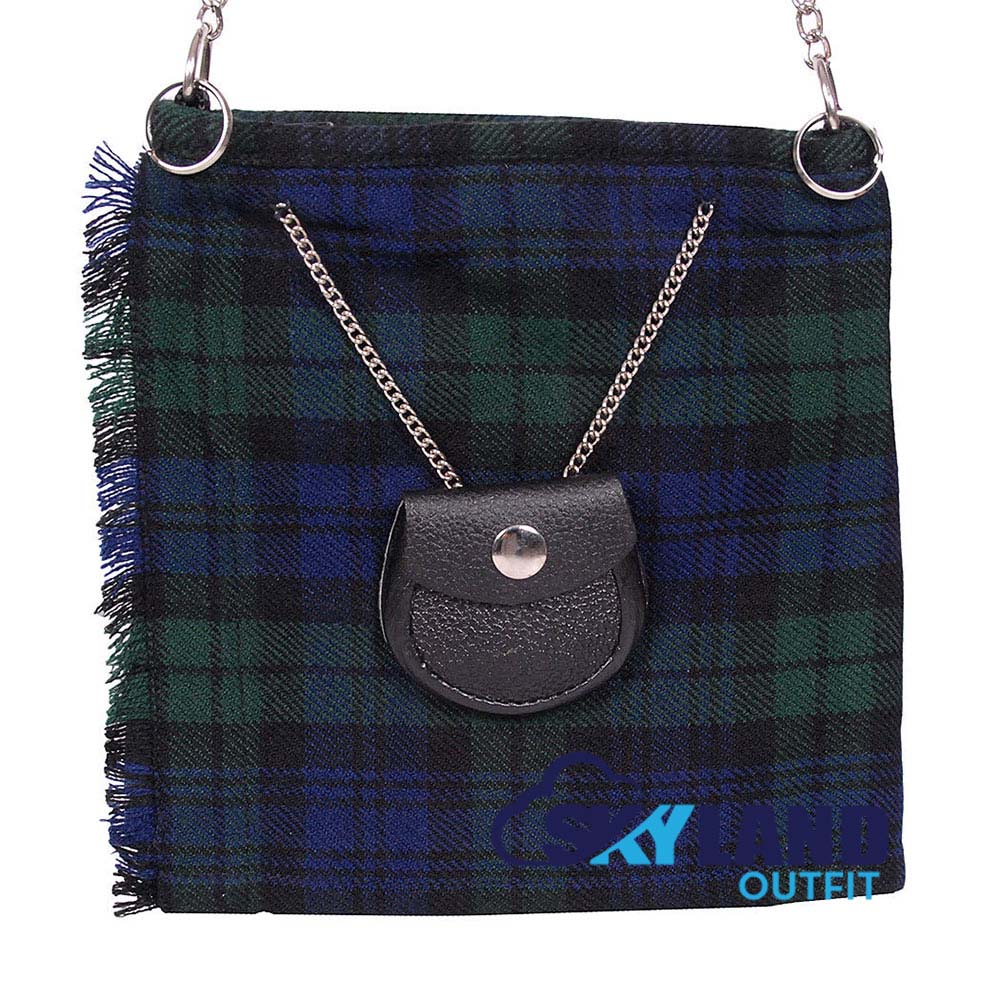 Black Watch Tartan Ladies Kilt Shaped Purse, Tote Bag image 1