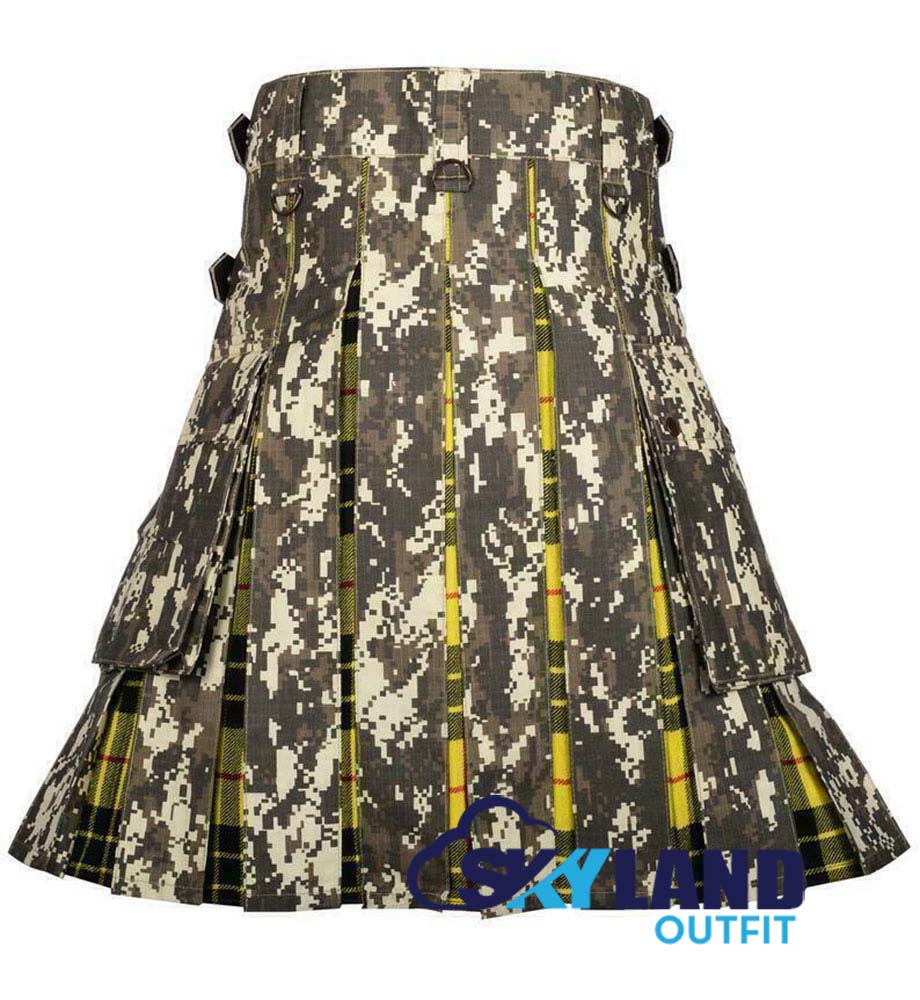 Hybrid Utility Kilts – Digital Camouflage & MacLeod of Lewis Kilt image 3