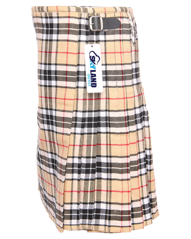 Campbell Thompson Tartan 5 Yard Casual & Party Wear Scottish Kilt