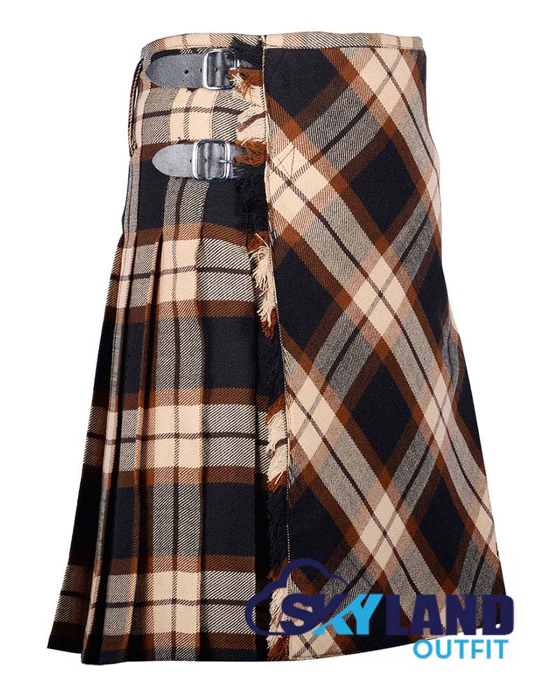 Rose Ancient Tartan Kilt Traditional 8-Yard Kilt with Bias Cut image 1