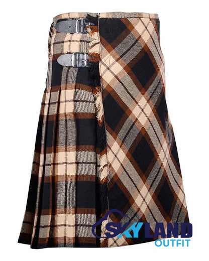 Rose Ancient Tartan Kilt Traditional 8-Yard Kilt with Bias Cut image 1