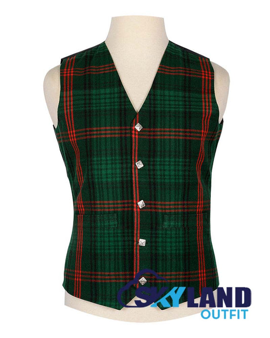 Ross Hunting Modern Tartan Waistcoat - Argyle Vest Made to Order image 0