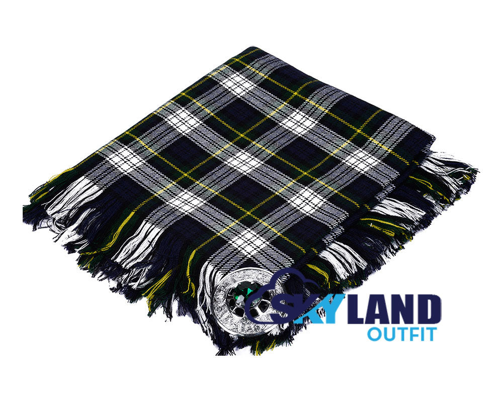 Dress Gordon Tartan Kilt Fly Plaid with Free Brooch image 0