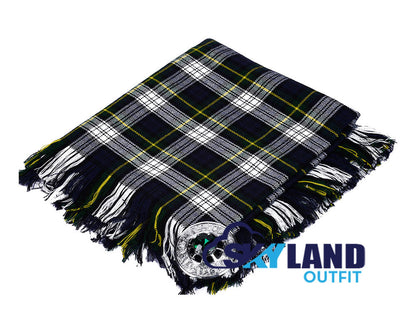 Dress Gordon Tartan Kilt Fly Plaid with Free Brooch image 0