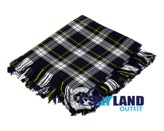 Dress Gordon Tartan Kilt Fly Plaid with Free Brooch image 0