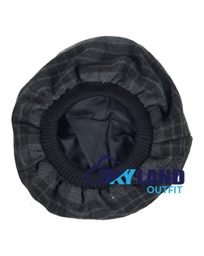 Grey Watch Tartan Tam o' Shanter Scottish Flat Bonnet image 3