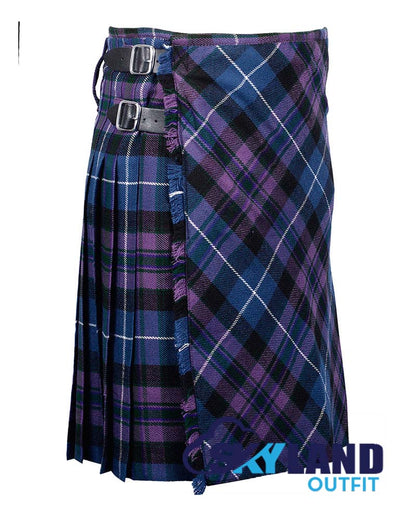 Pride of Scotland Tartan Kilt Traditional 8-Yard Kilt with Bias Cut image 1