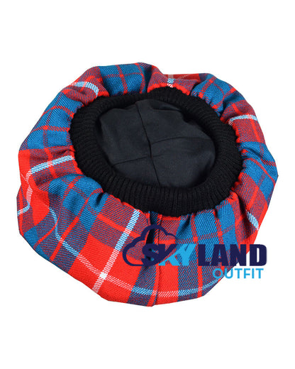 Hamilton Red Tartan Tam o' Shanter Scottish Flat Bonnet image 3