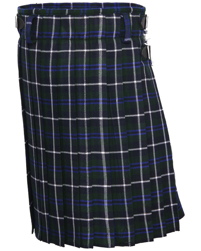 Douglas Blue Tartan 5 Yard Casual & Party Wear Scottish Kilt