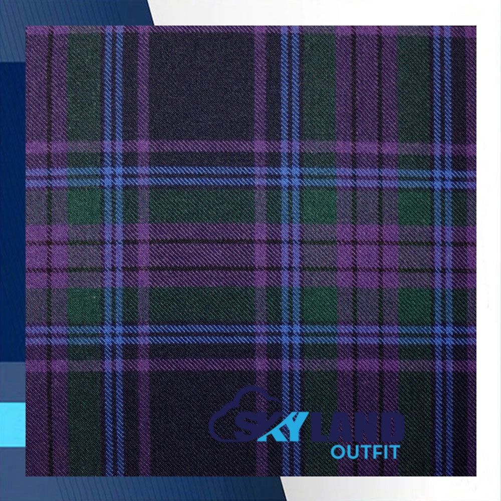Spirit of Scotland Tartan Homespun Wool Blend Fabric By the Yard image 0