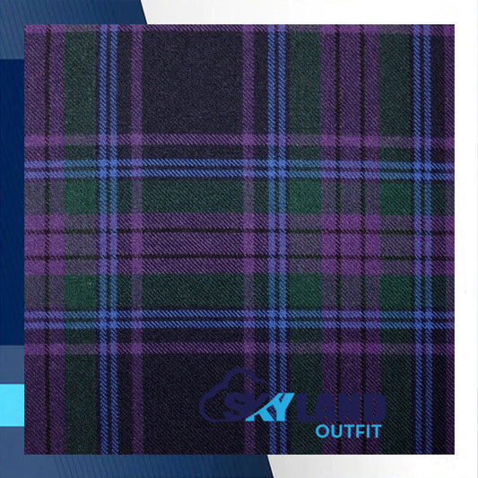 Spirit of Scotland Tartan Homespun Wool Blend Fabric By the Yard image 0