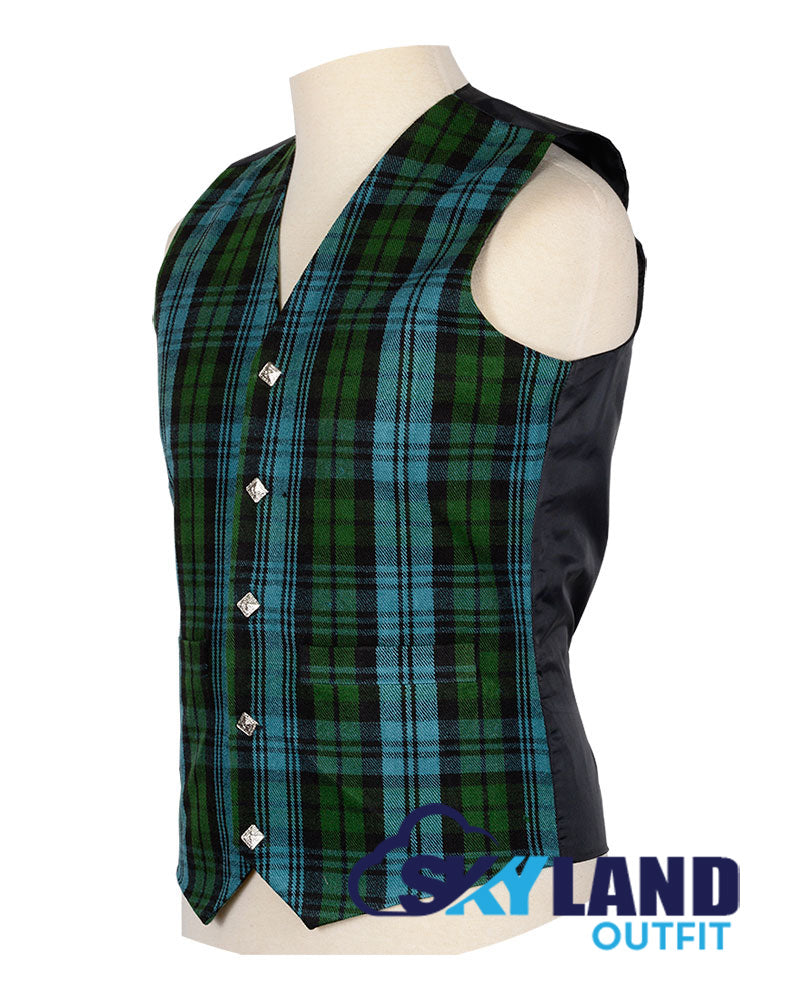 Campbell Ancient Tartan Waistcoat - Argyle Vest Made to Order image 1