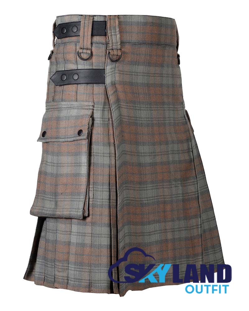 Black Watch Weathered Tartan Kilt Modern Utility Kilts image 1