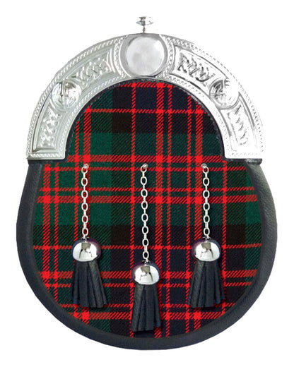 MacDonald Tartan Sporran Scottish Full Dress Leather Sporran image 0