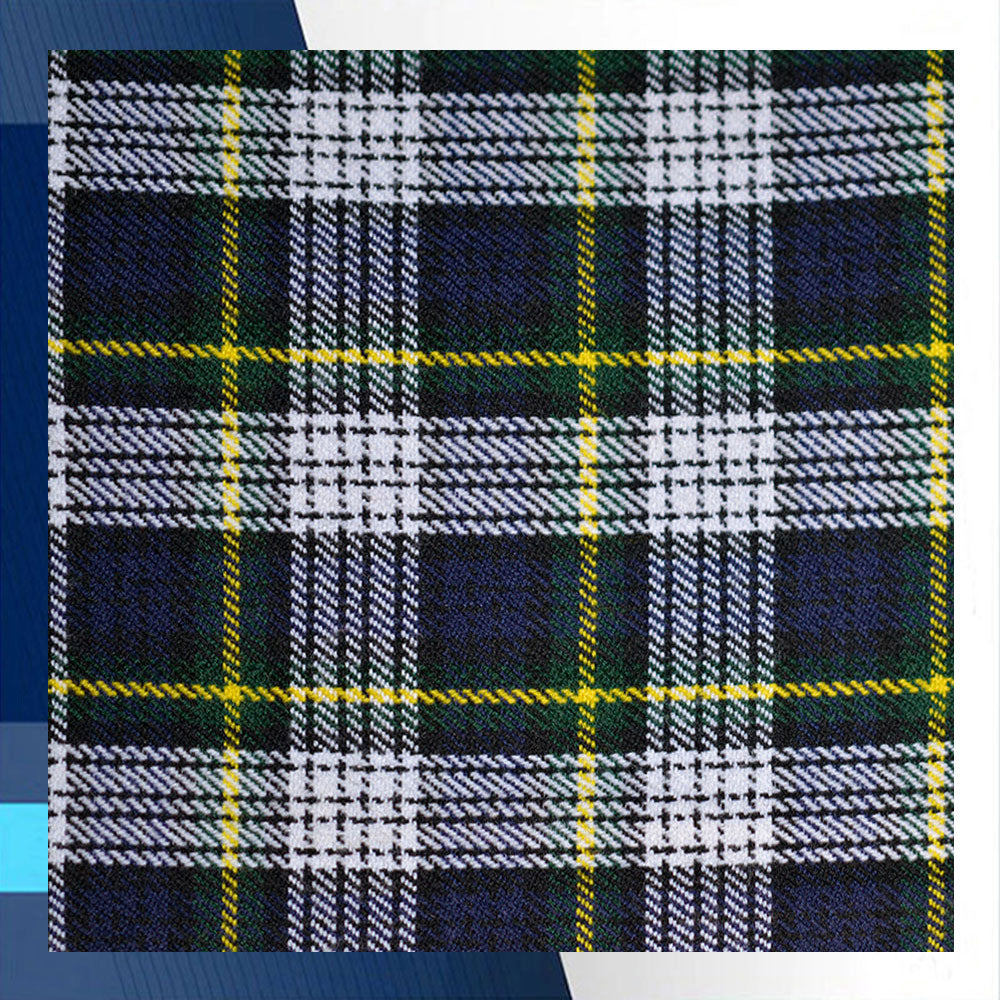 Dress Gordon Tartan Homespun Wool Blend Fabric By the Yard image 0