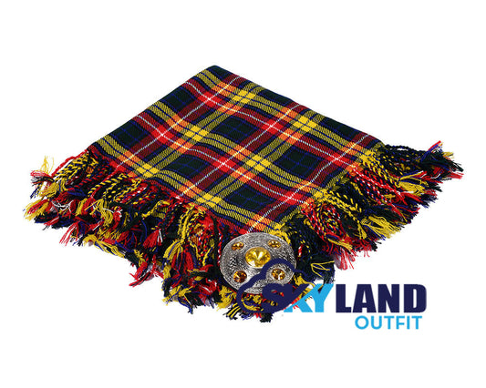 Buchanan Tartan Kilt Fly Plaid with Free Brooch image 0