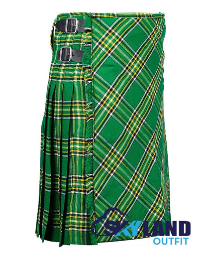 Irish Heritage Tartan Kilt Traditional 8-Yard Kilt with Bias Cut image 1