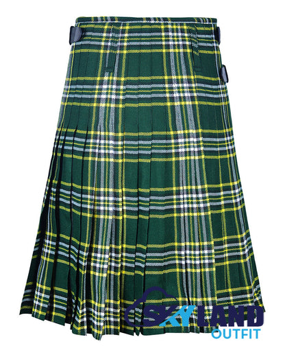 St. Patrick Tartan 8 Yard Kilt for Men Traditional Scottish Kilt image 3