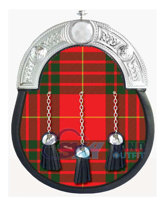 MacGregor Tartan Sporran Scottish Full Dress Leather Sporran image 0