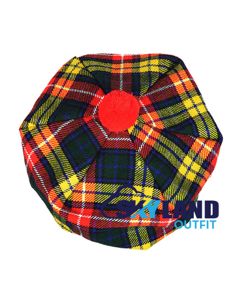 Buchanan Tartan Tam o' Shanter Traditional Scottish Bonnet image 2