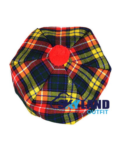 Buchanan Tartan Tam o' Shanter Traditional Scottish Bonnet image 2