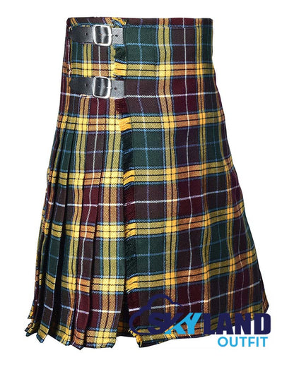 Buchanan Muted Tartan 8 Yard Kilt Traditional Scottish Tartan Kilt image 1