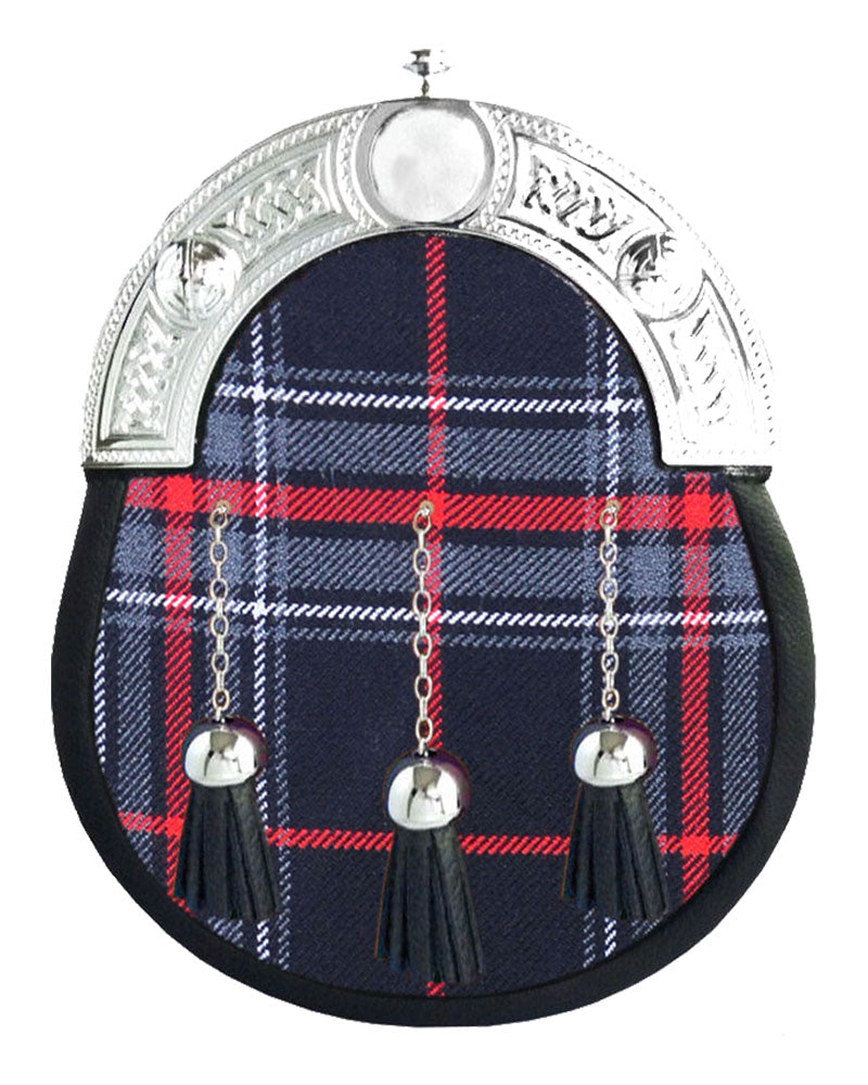 Spirit of Bruce Tartan Sporran Scottish Full Dress Leather Sporran image 0