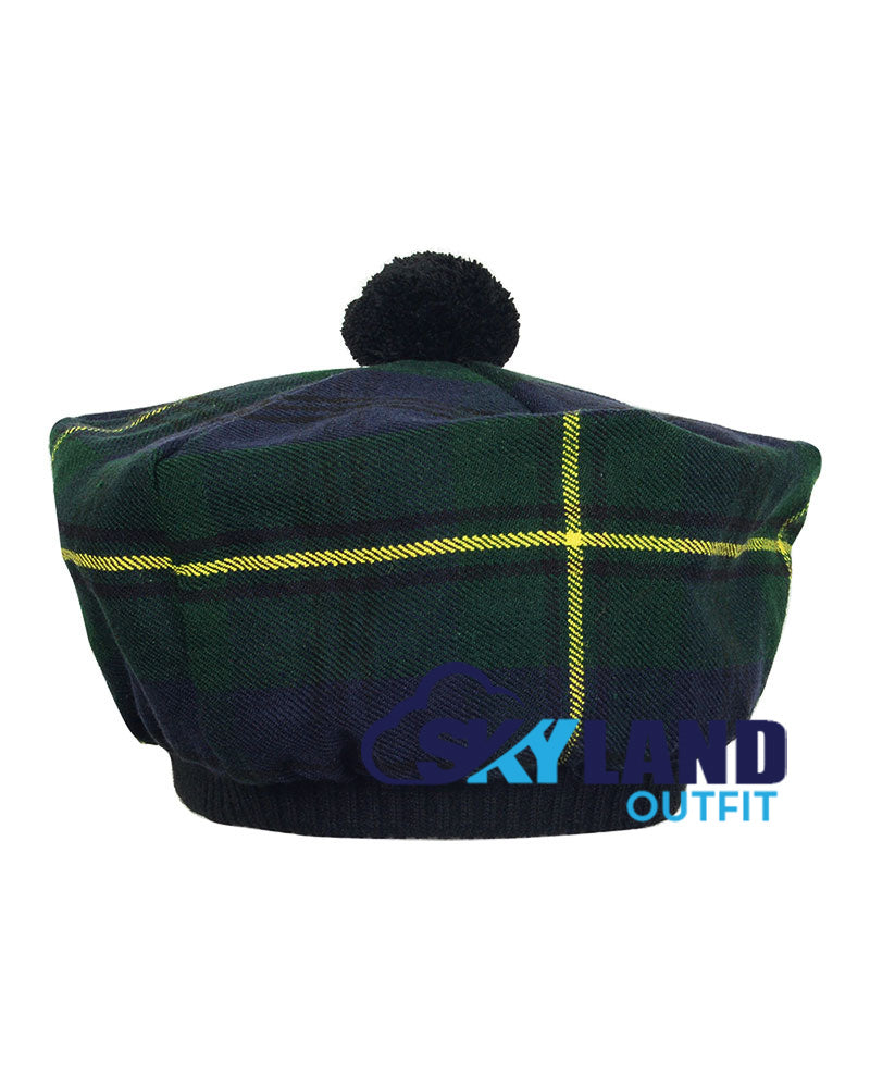 Gordon Tartan Tam o' Shanter Scottish Flat Bonnet image 1