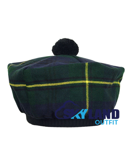Gordon Tartan Tam o' Shanter Scottish Flat Bonnet image 1