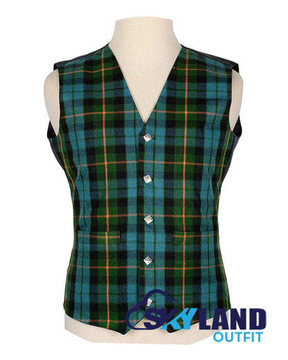 Gunn Ancient Tartan Waistcoat - Argyle Vest Made to Order image 0