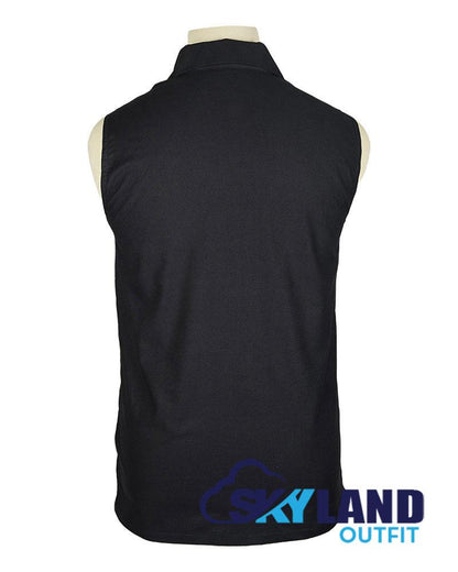 Jacobite Ghillie Kilt Shirt Black Cotton Jacobean Sleeveless Shirt image 2