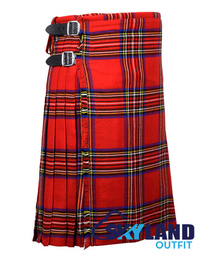 Royal Stewart Tartan 8 Yard Kilt for Men Traditional Scottish Kilt image 1