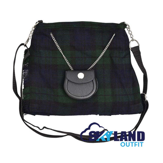 Black Watch Tartan Ladies Kilt Shaped Purse, Tote Bag image 0